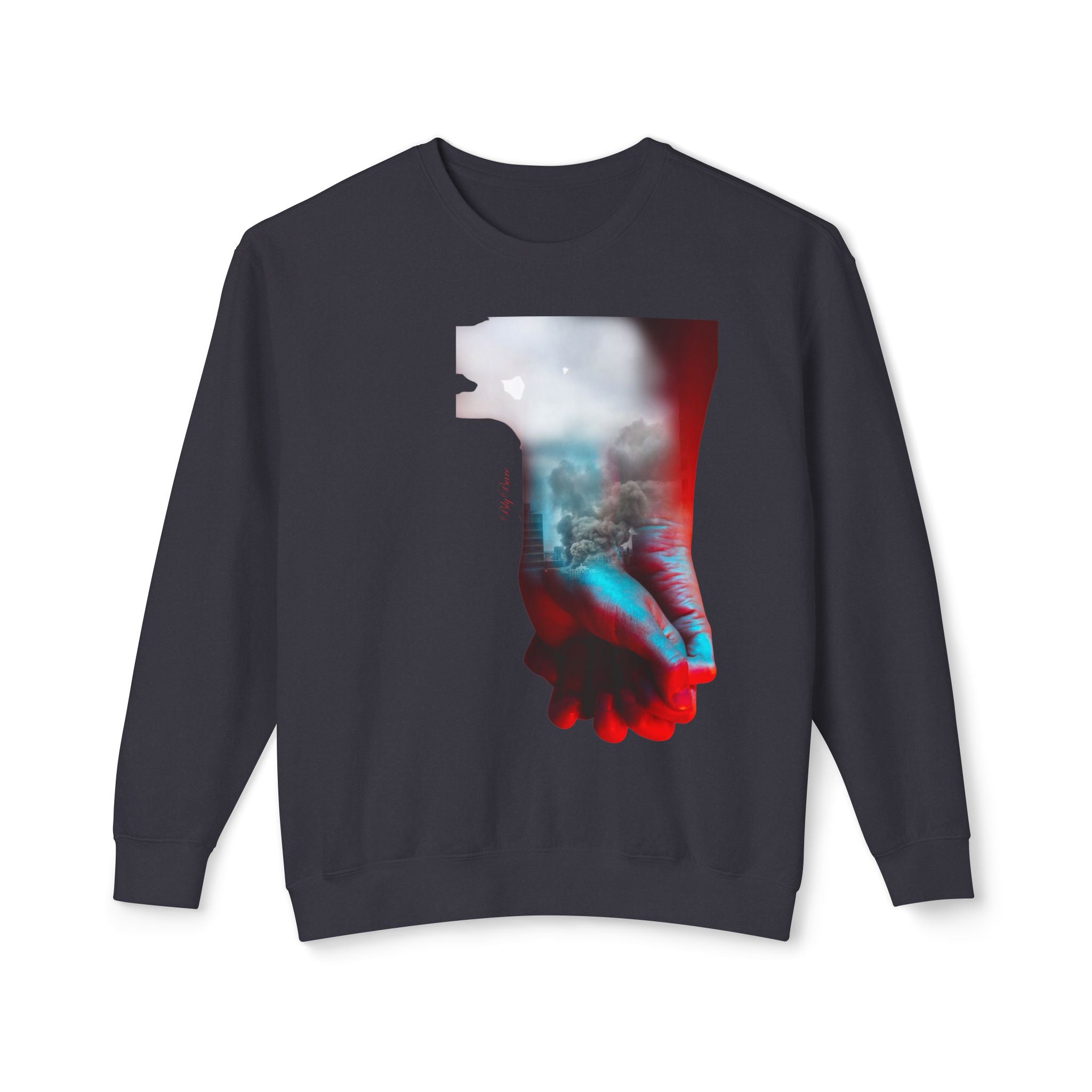 Leichtes Unisex-Sweatshirt mit Rundhalsausschnitt